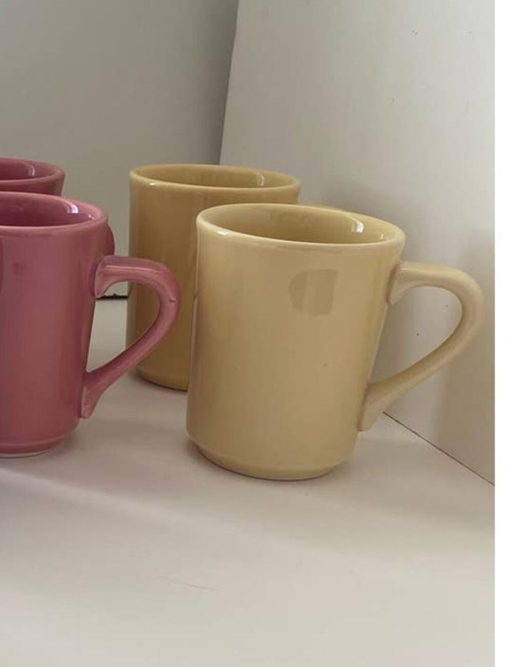 Homer Laughlin Colorations Mugs, Pair of 2 YELLOW ONLY